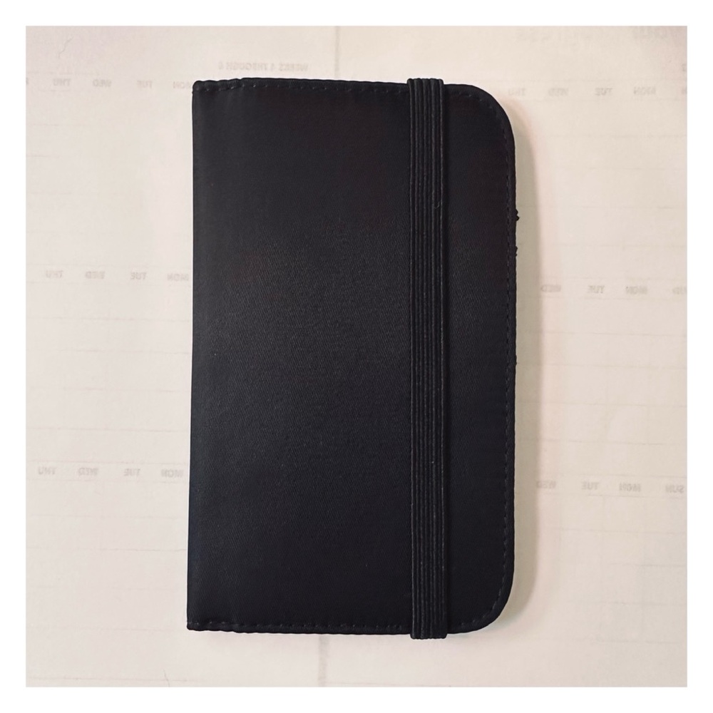 Minimalist Credit Card Holder / Travel Wallet Black NEW